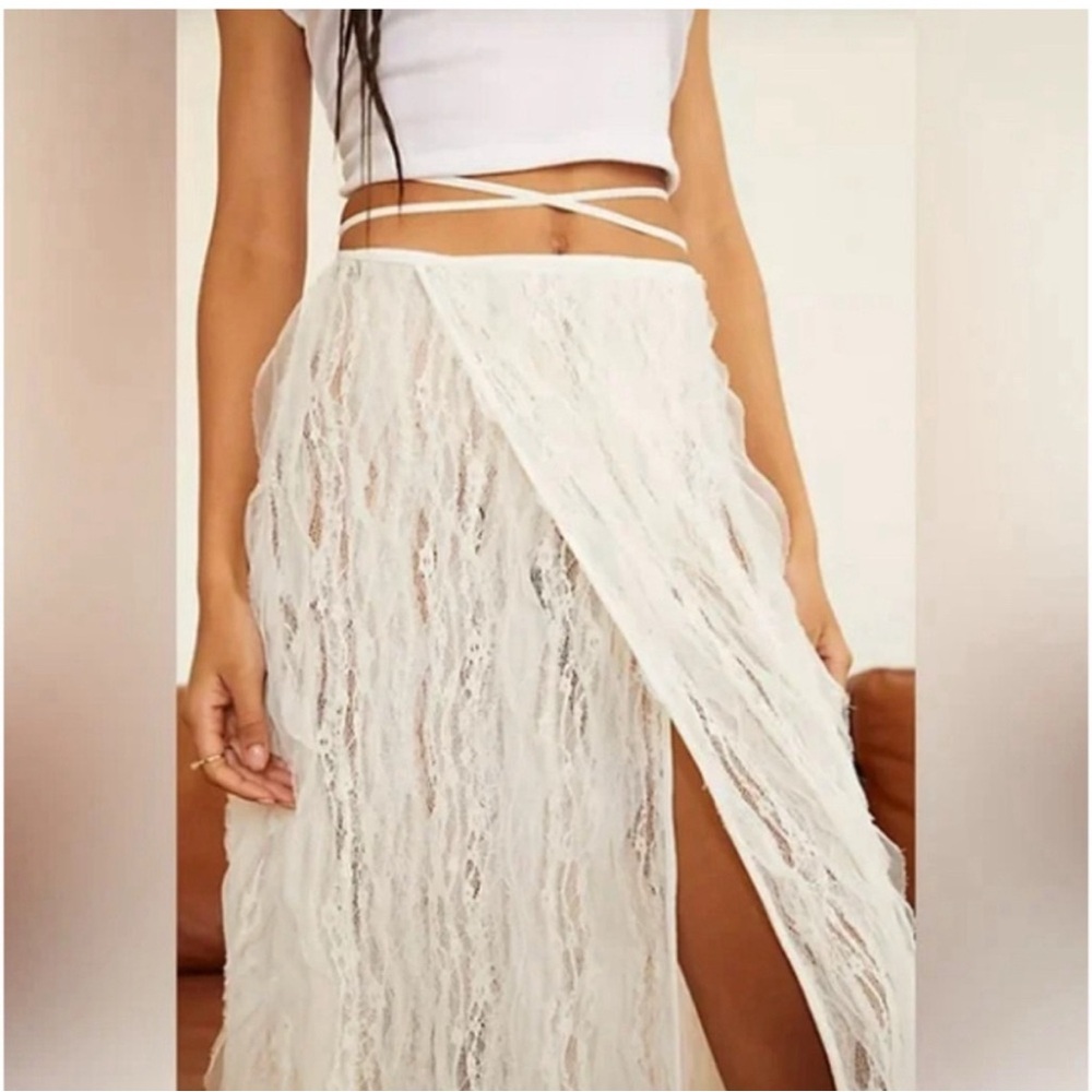 Free People Feel the Music Maxi wrap skirt size M - NWT
